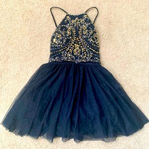 Navy Blue size 3 Blondie Nites Party Dress